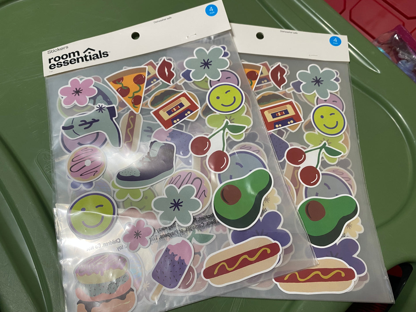 Fun stickers 2 packs of 4