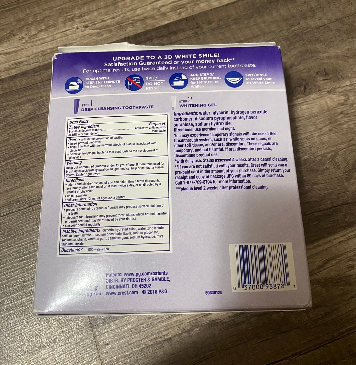 Crest 3D Whitening 2-Step NEW