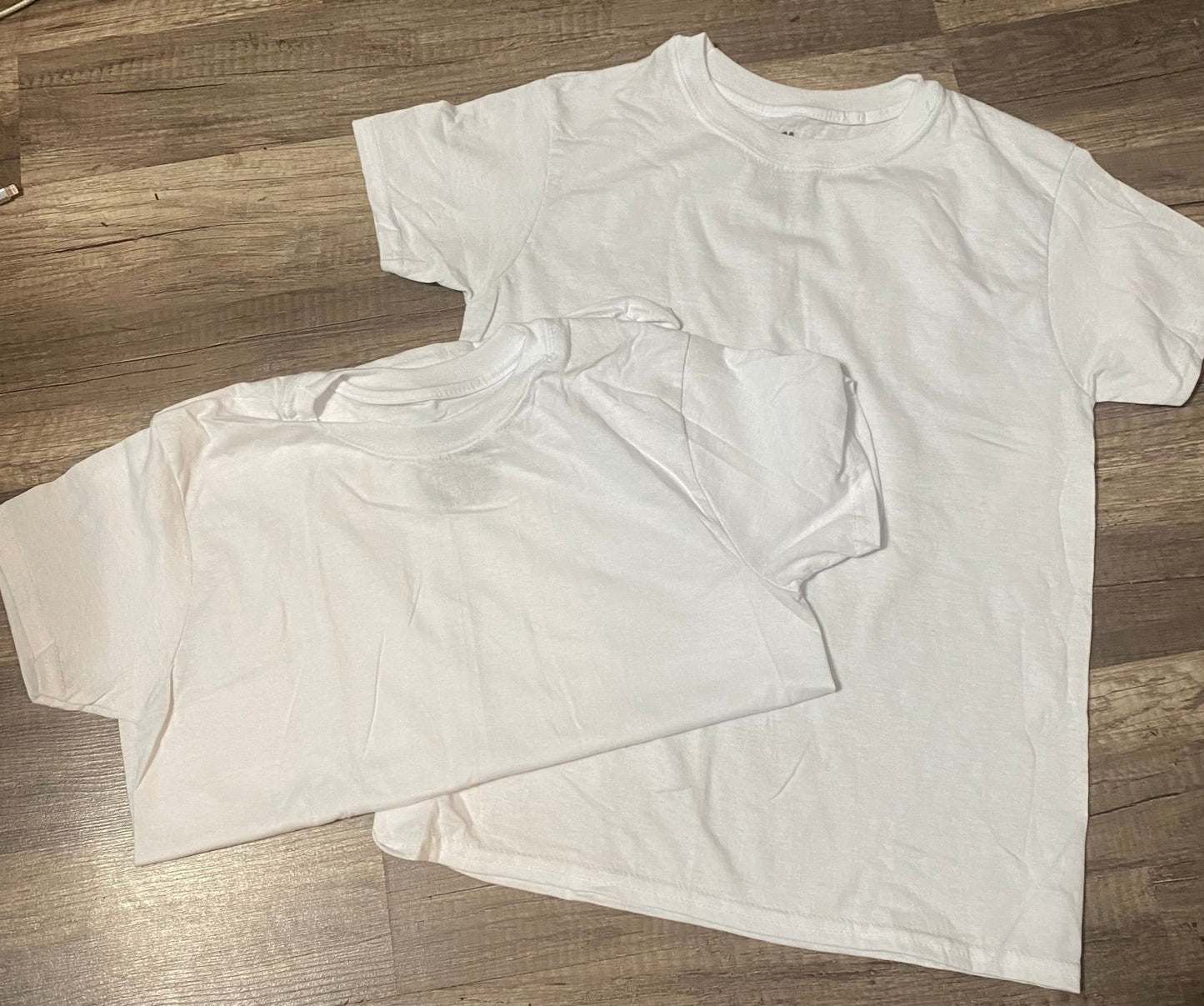 * Boys white T shirts size medium never worn