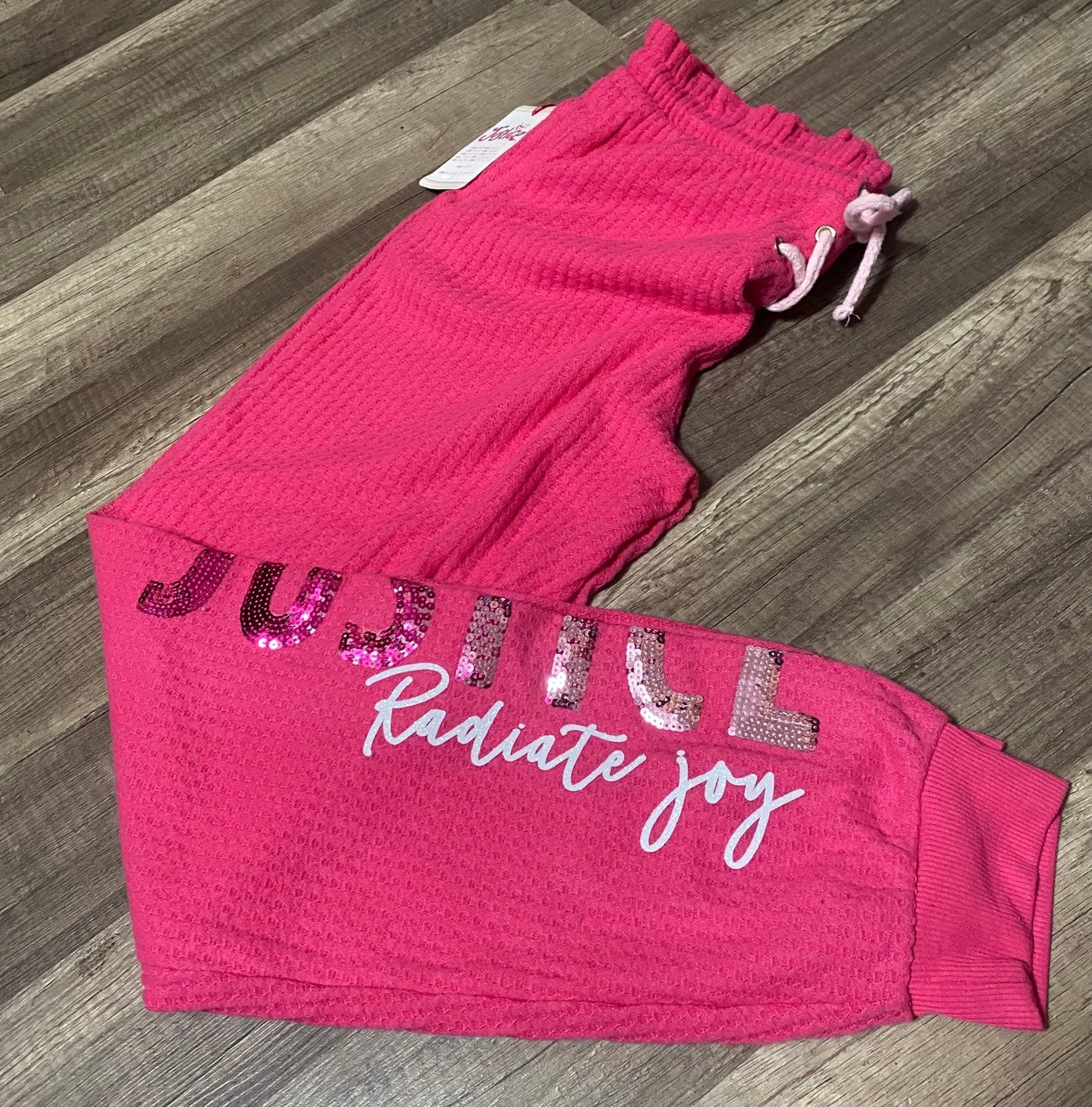 Girls justice lounge pants NWT size XL