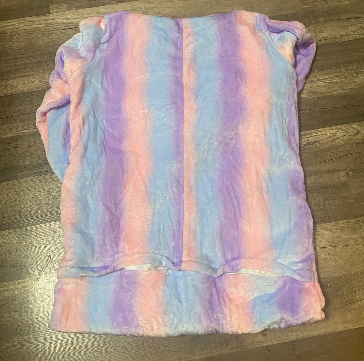 Girls super soft zip up pajamas size 12-13 years NWOT