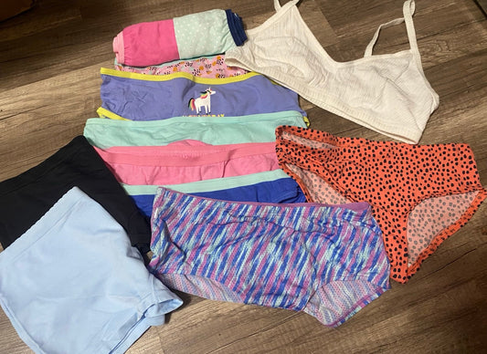 Girls XL salvaged NWOT/packaging underwear mixed bundle