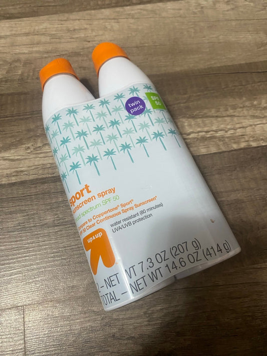 2pk sports sunscreen spray NEW