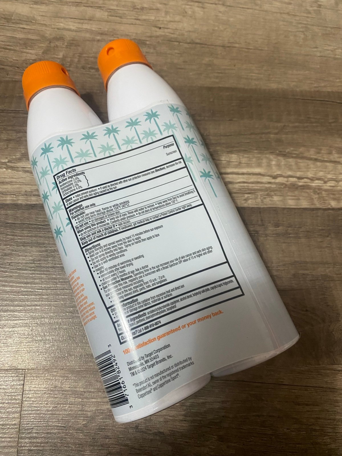 2pk sports sunscreen spray NEW