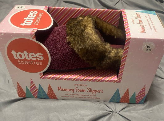 Totes Toasties memory foam slippers size XL