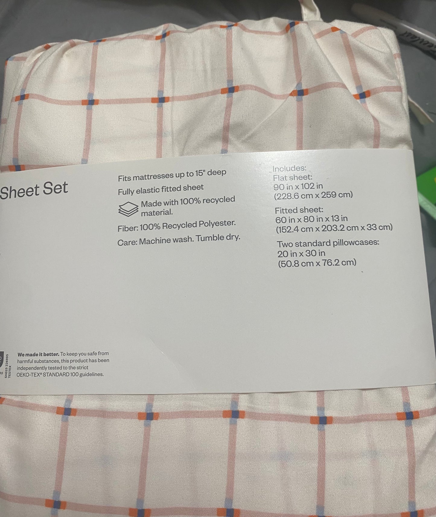 Queen sheet set