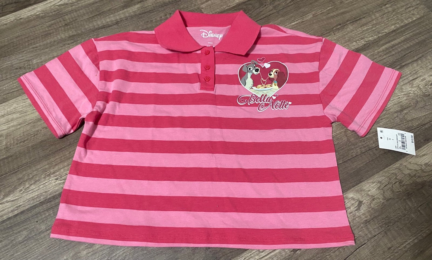 Disney Bella cropped top girls size m 8 NWT