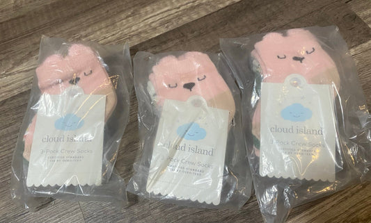 3 0/6M 3pks of socks NEW