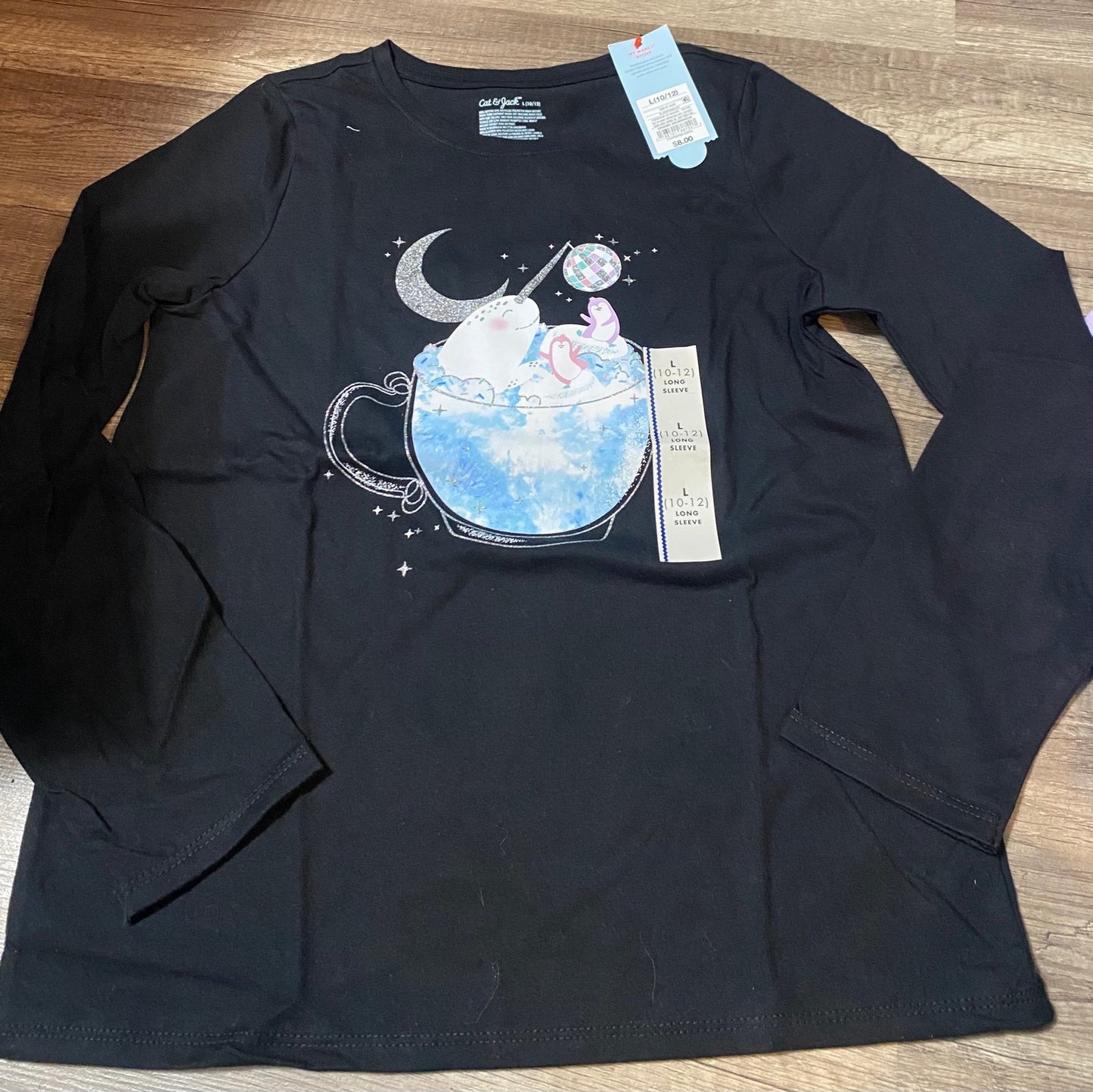 Girls large 10/12 long sleeve top NWT