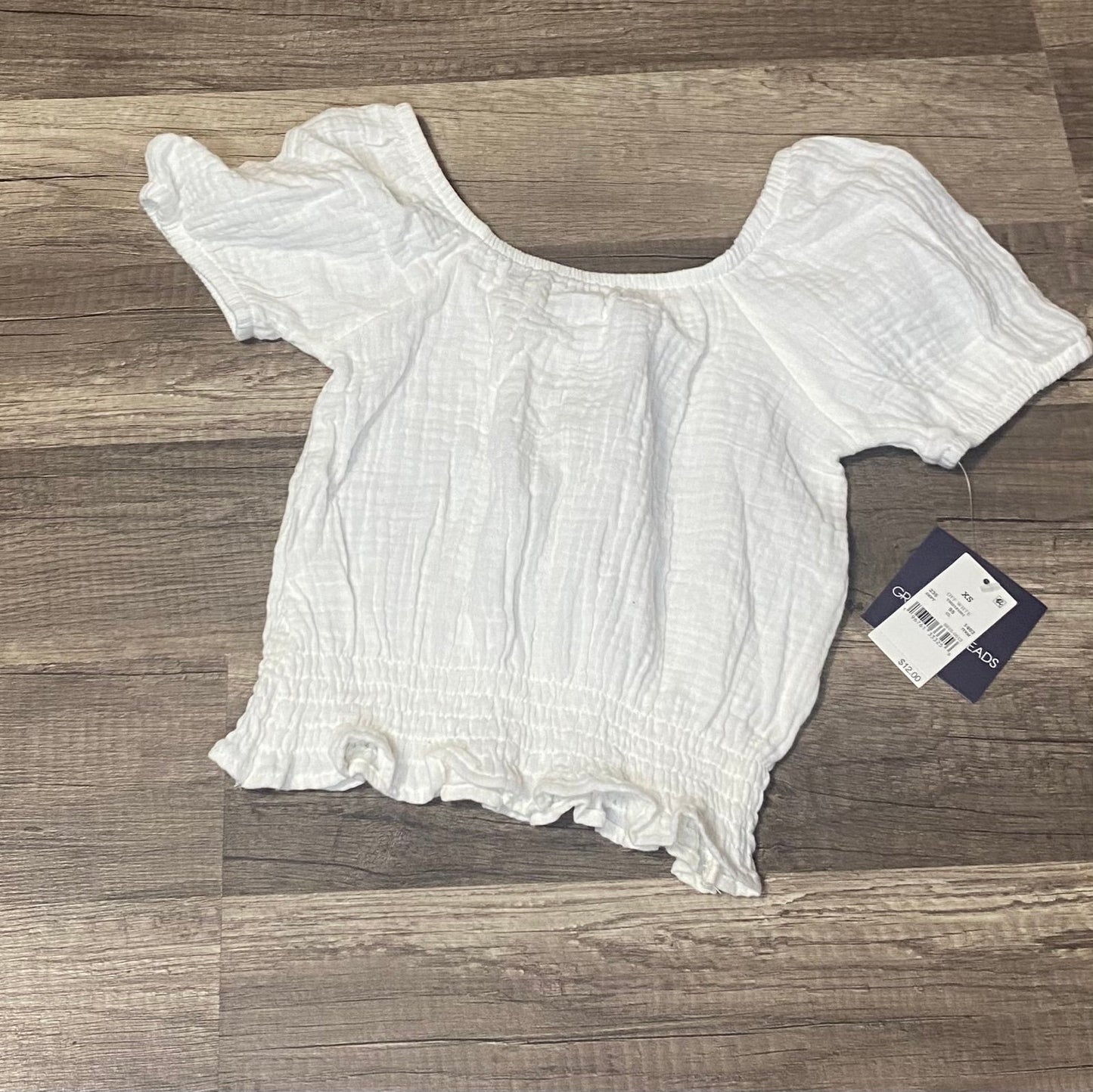 Girls cropped top size XS NWT