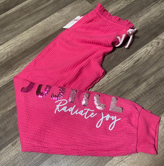 Girls justice lounge pants NWT size XL