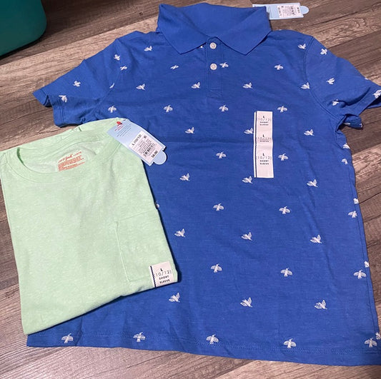 Boys short sleeve tops (2) BOTH NWT size Large 10/12