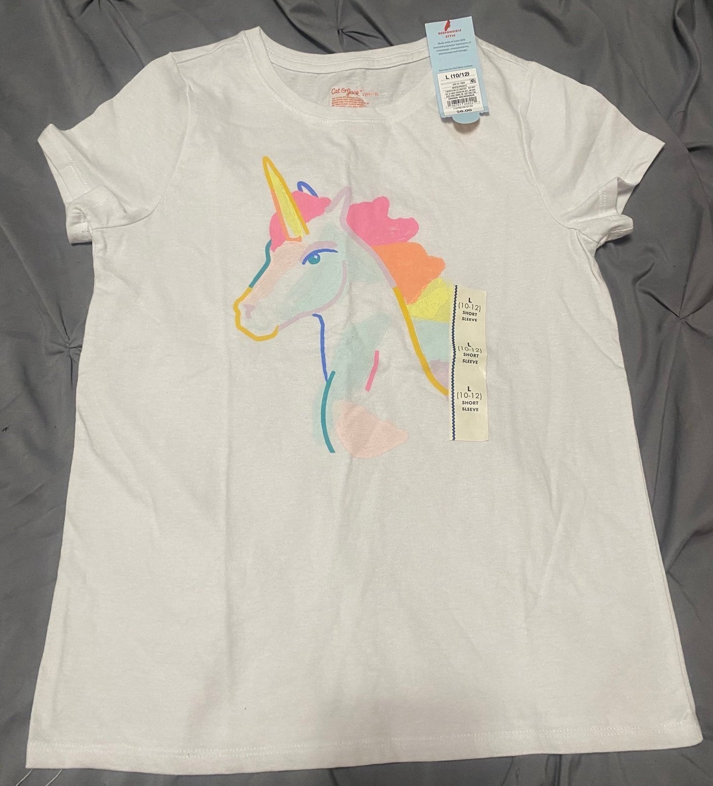 * Girls top size large NWT