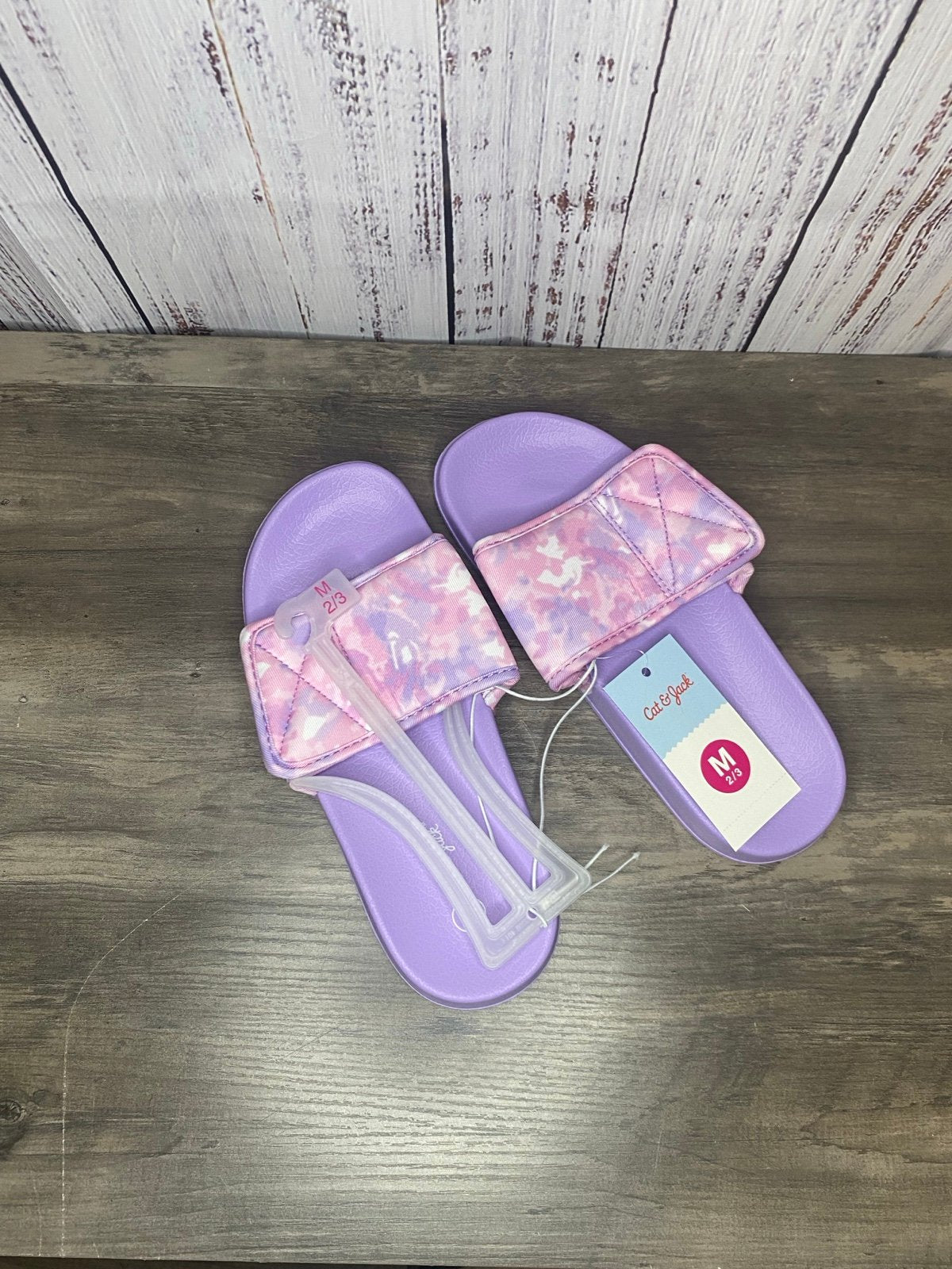Girls size Medium slip on sandal youth size 2/3 NWT