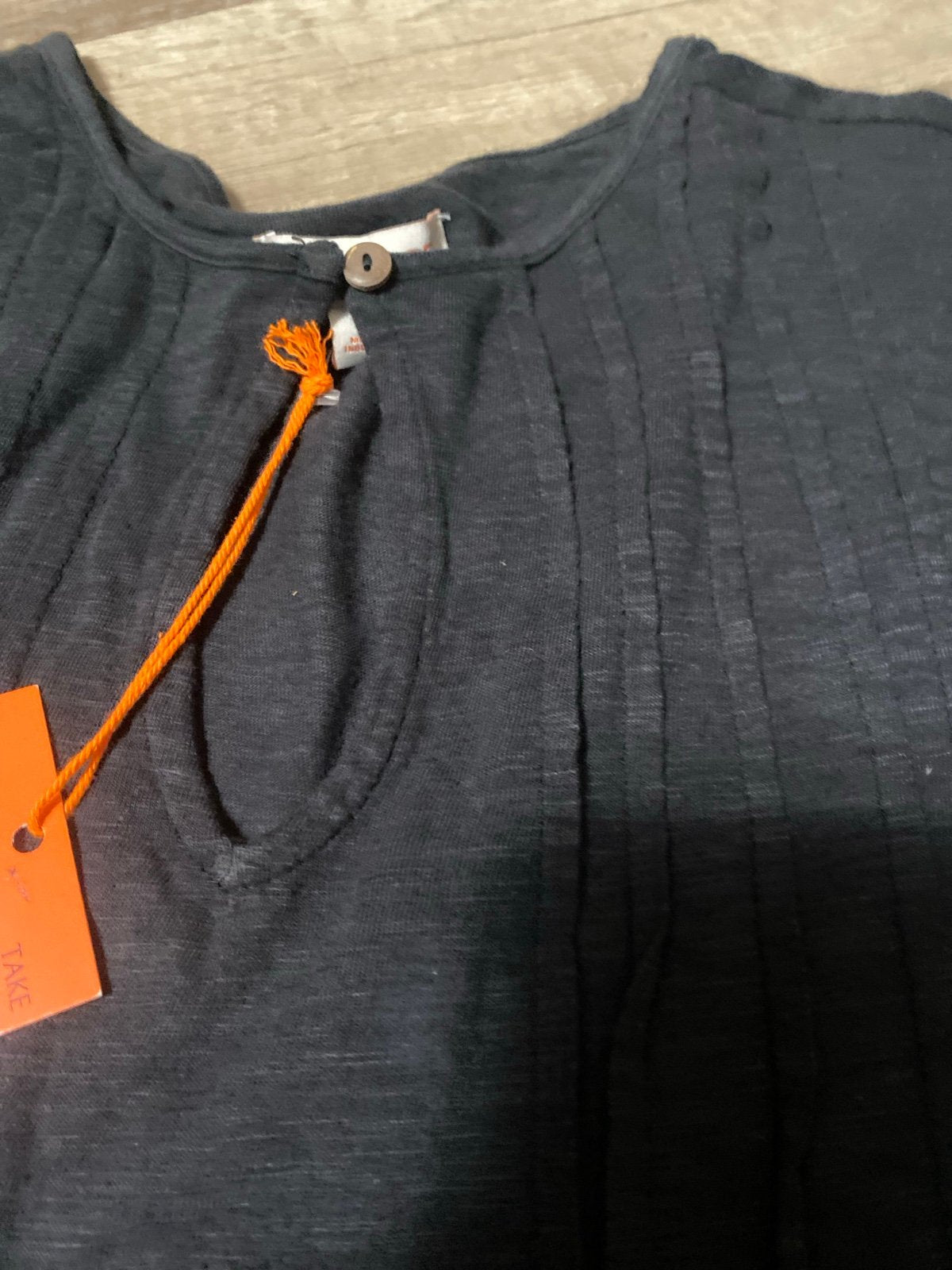 Black half sleeve top NWT size Medium